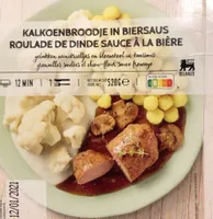 Kalkoenbroodje in biersaus / Roulade de dinde sauce à la bière