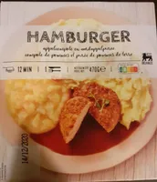 Hamburger.compote de pommes et purée