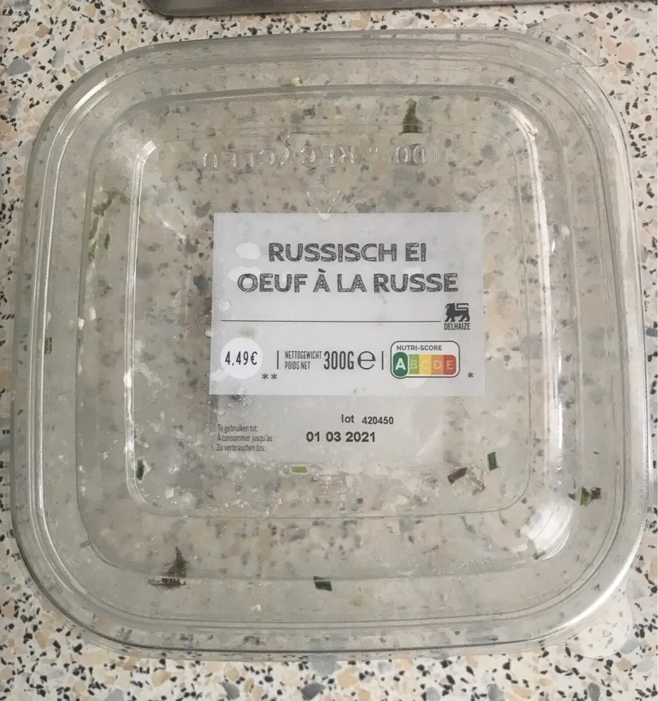 Salade "œuf à la russe"