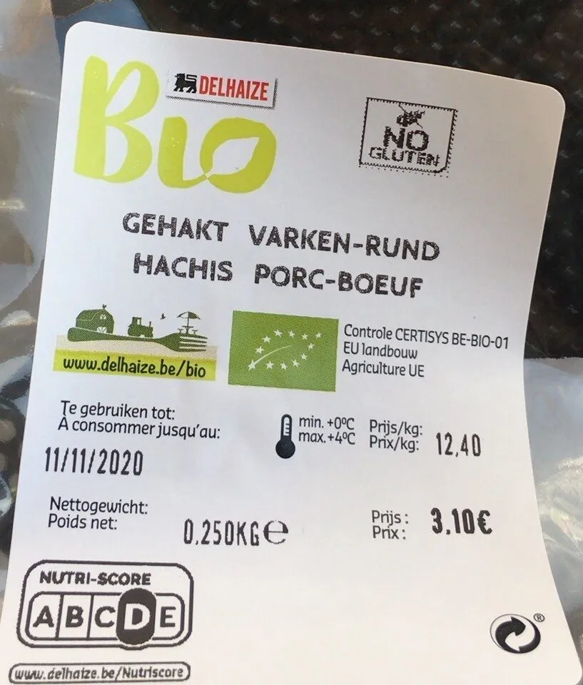 Hachis porc-boeuf Bio