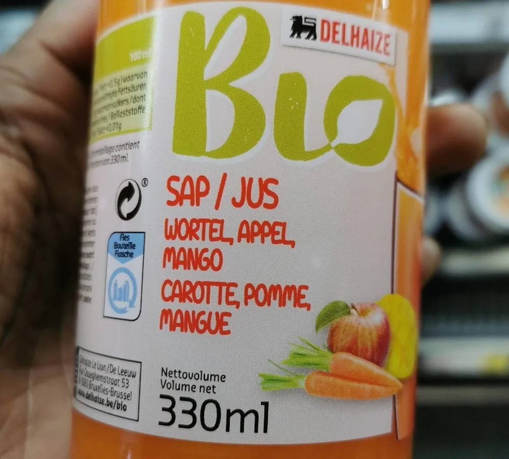 Jus carotte pomme mangue