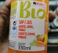 Jus carotte pomme mangue
