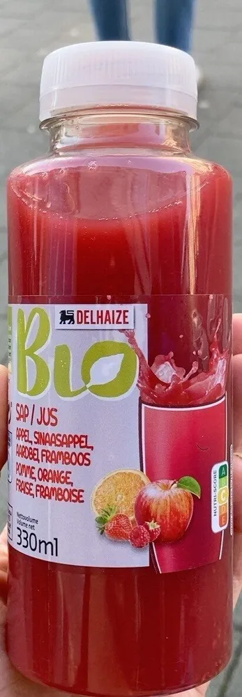 Jus pomme orange fraise framboise