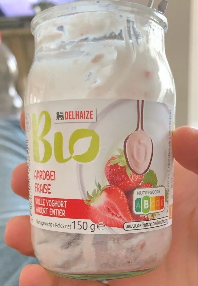 Yaourt entier fraise bio