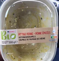Penne épicées bio crumble de fromage de chèvre