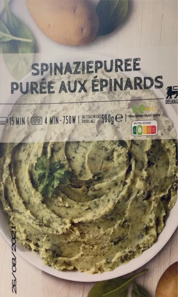 Puree aux epinards