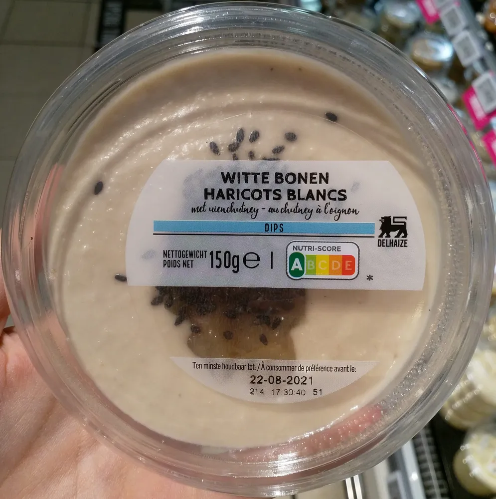 Dip haricot blanc au chutney à l'oignon