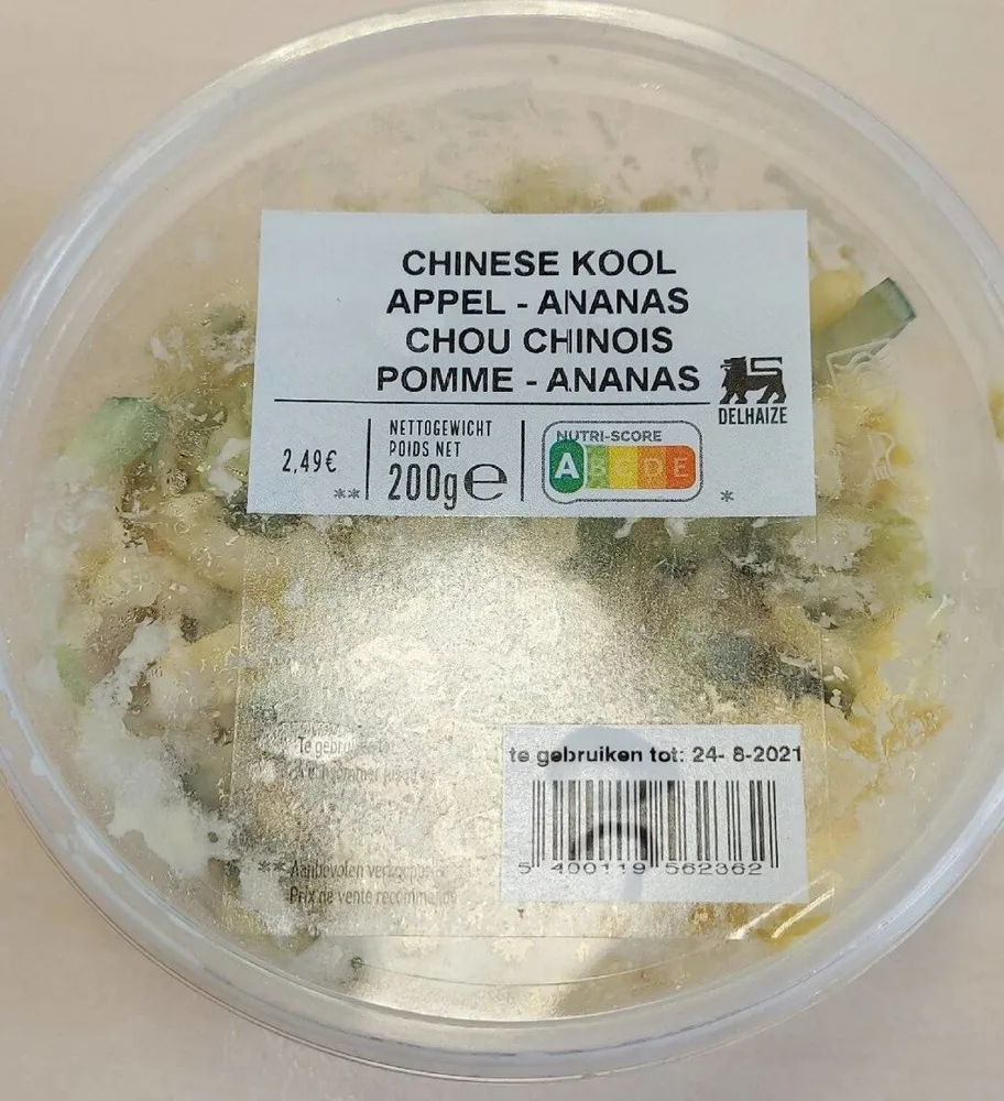 Chou chinois pomme ananas