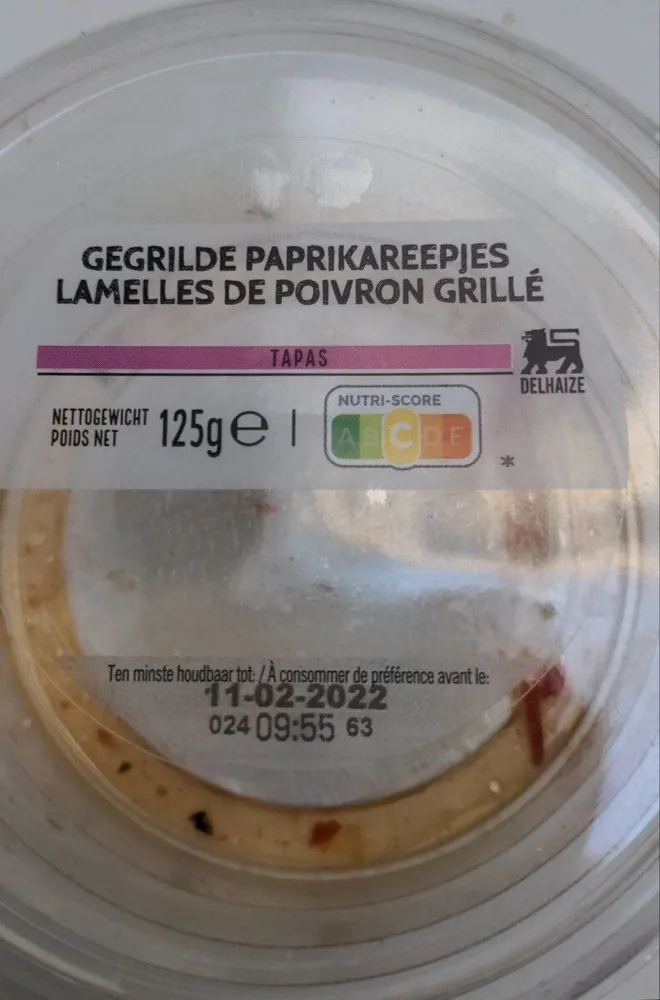 Gegrilde paprikareepjes