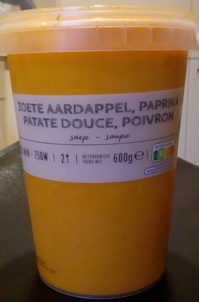 Soupe patate douce, poivron