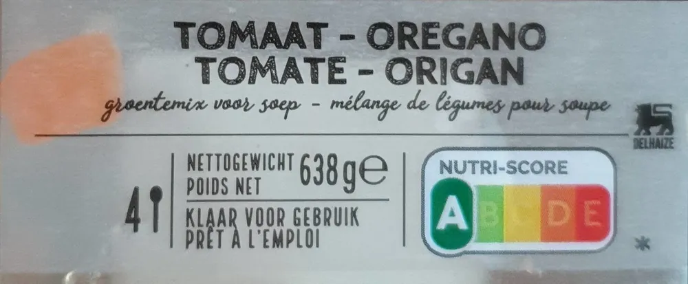 Mélange de légumes pour soupe tomate origan
