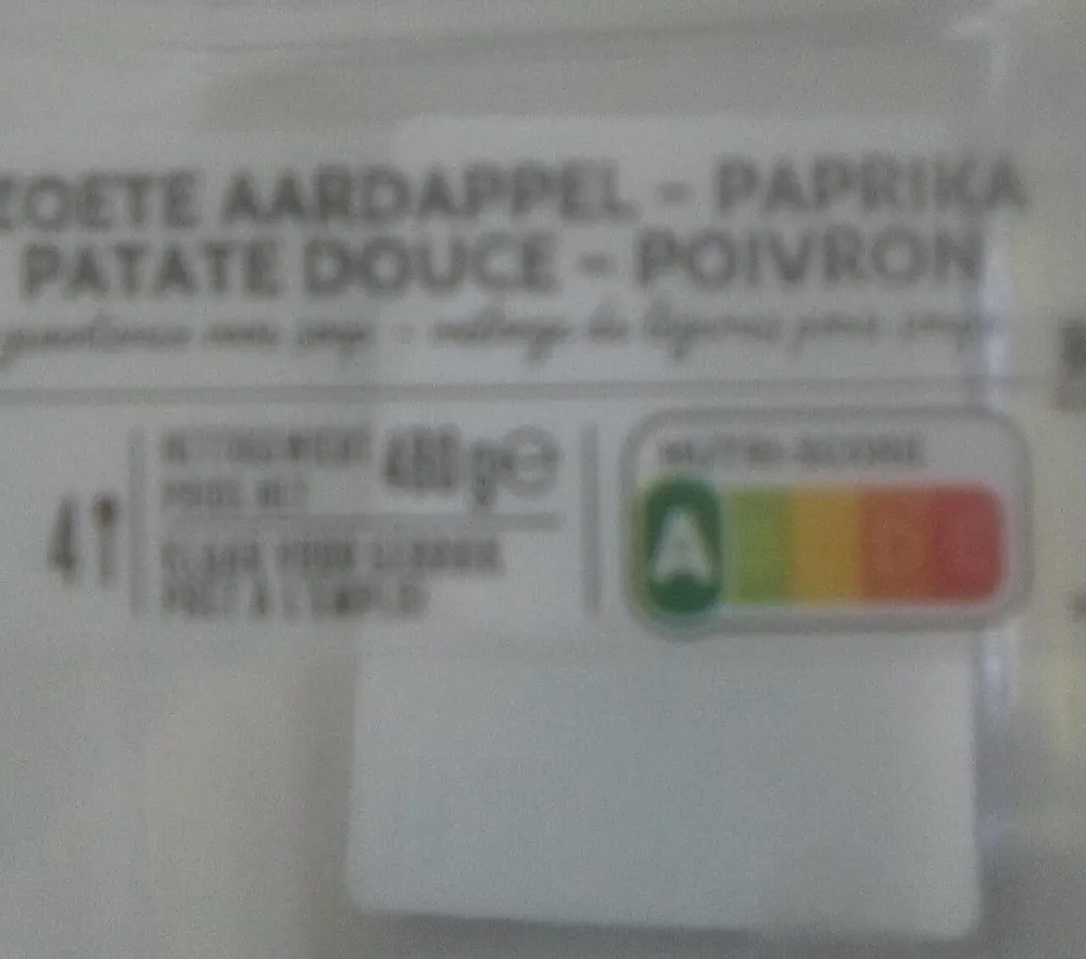 Zoete aardappel paprika