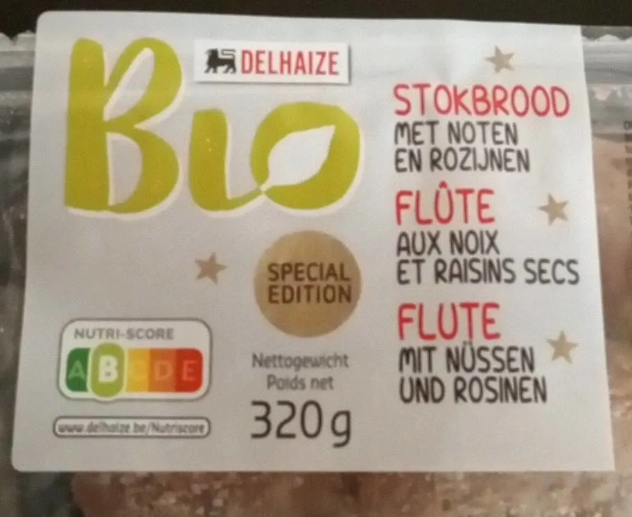 Flûte aux noix et raisins secs