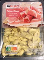 Cappelletti with raw ham