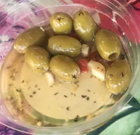 Olive verte denoyauter au noyaux
