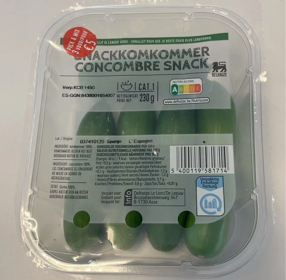 Concombre snack