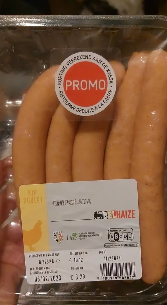 Chipolatas de poulet