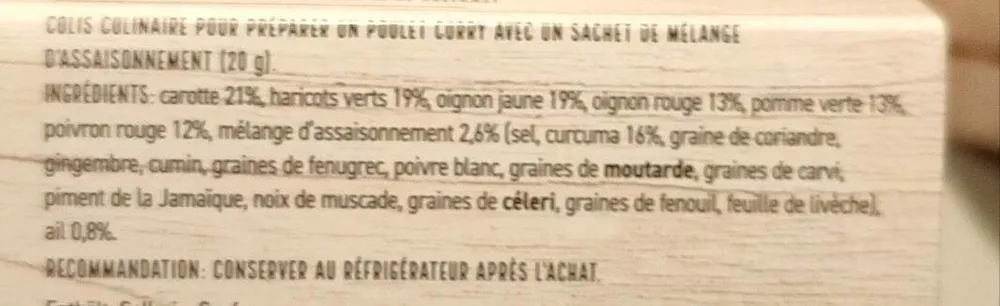 Poulet au curry