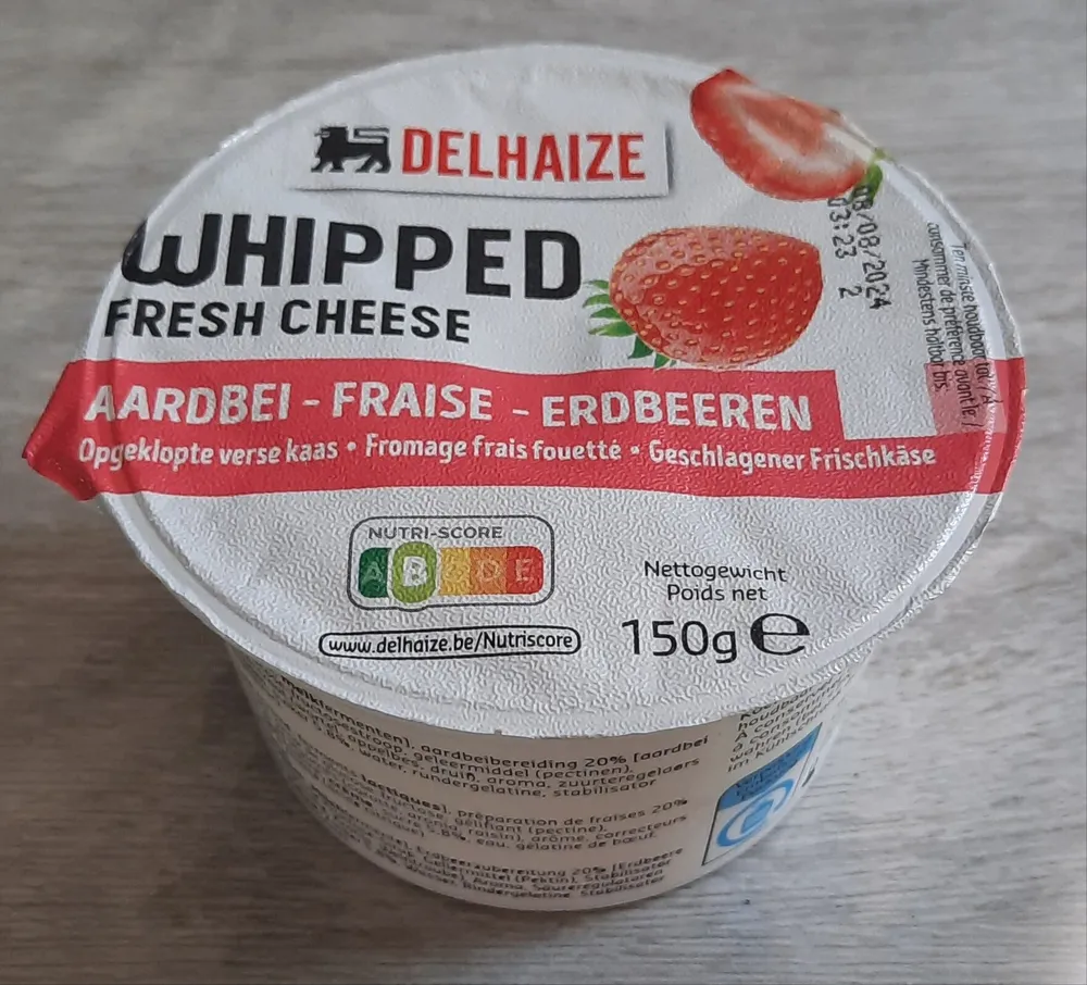 Whipped Fresh Cheese Aardbei - Fraise - Erdbeeren