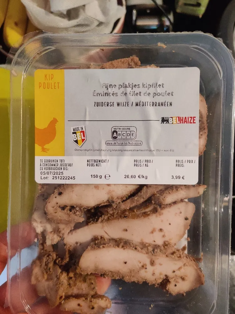 Fijne Plakjes Kipfilet