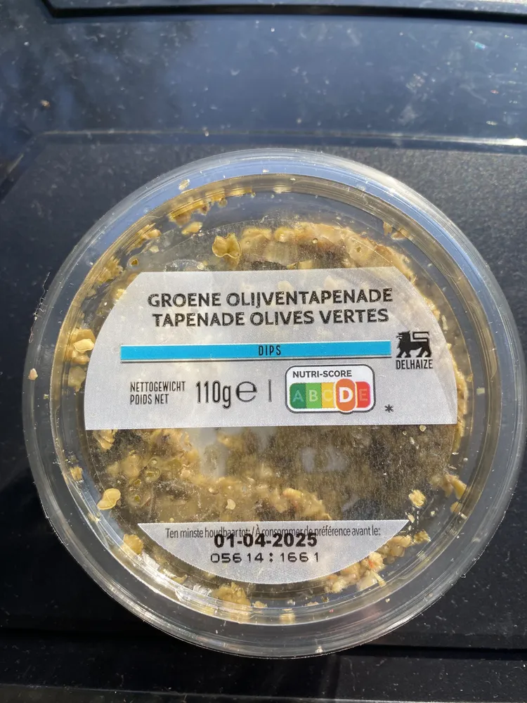 Groene olijventapenade / Tapenade olives vertes