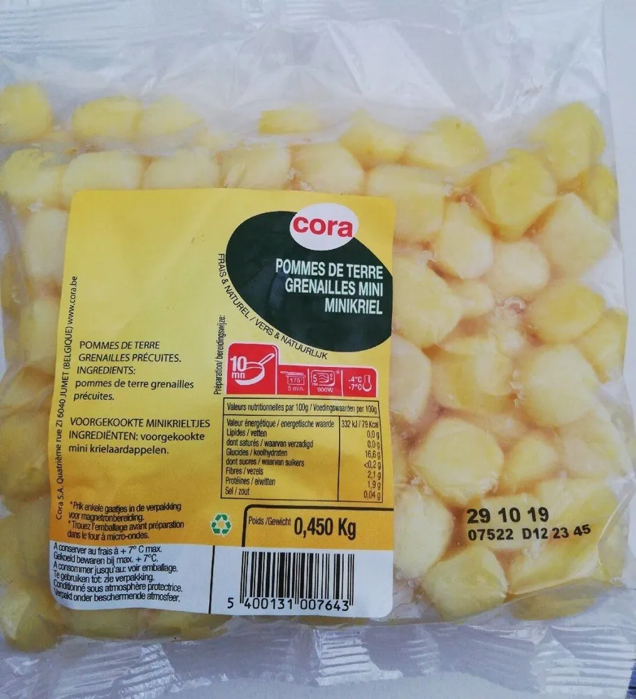 Pommes de terre grenailles mini