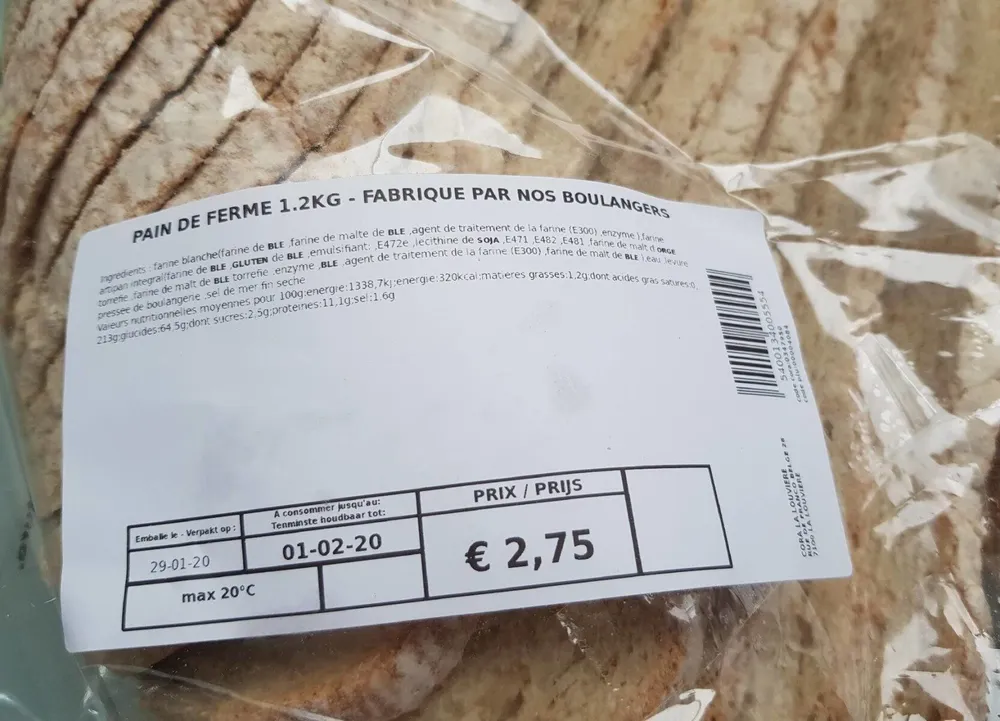 Pain de ferme 1,2Kg