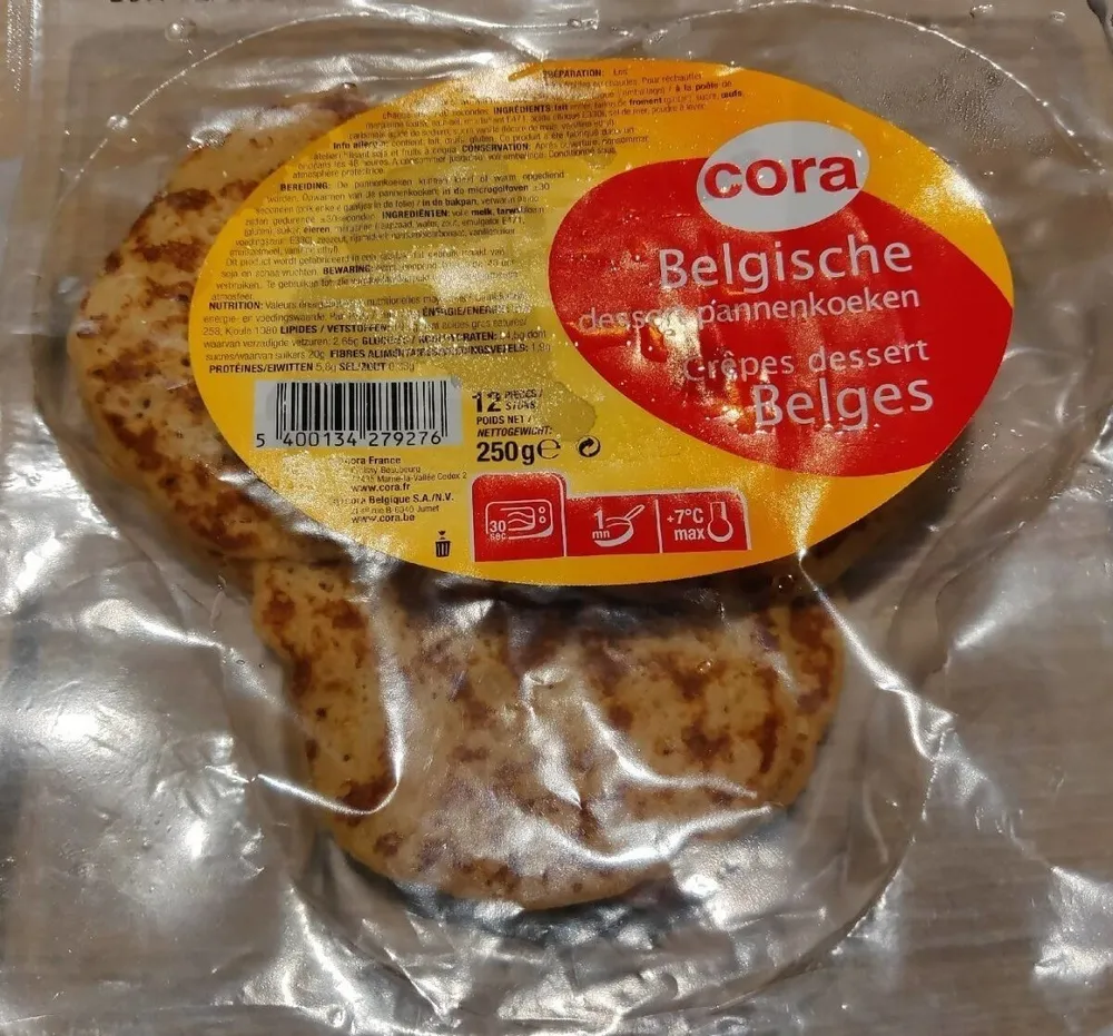 Crêpes dessert Belges