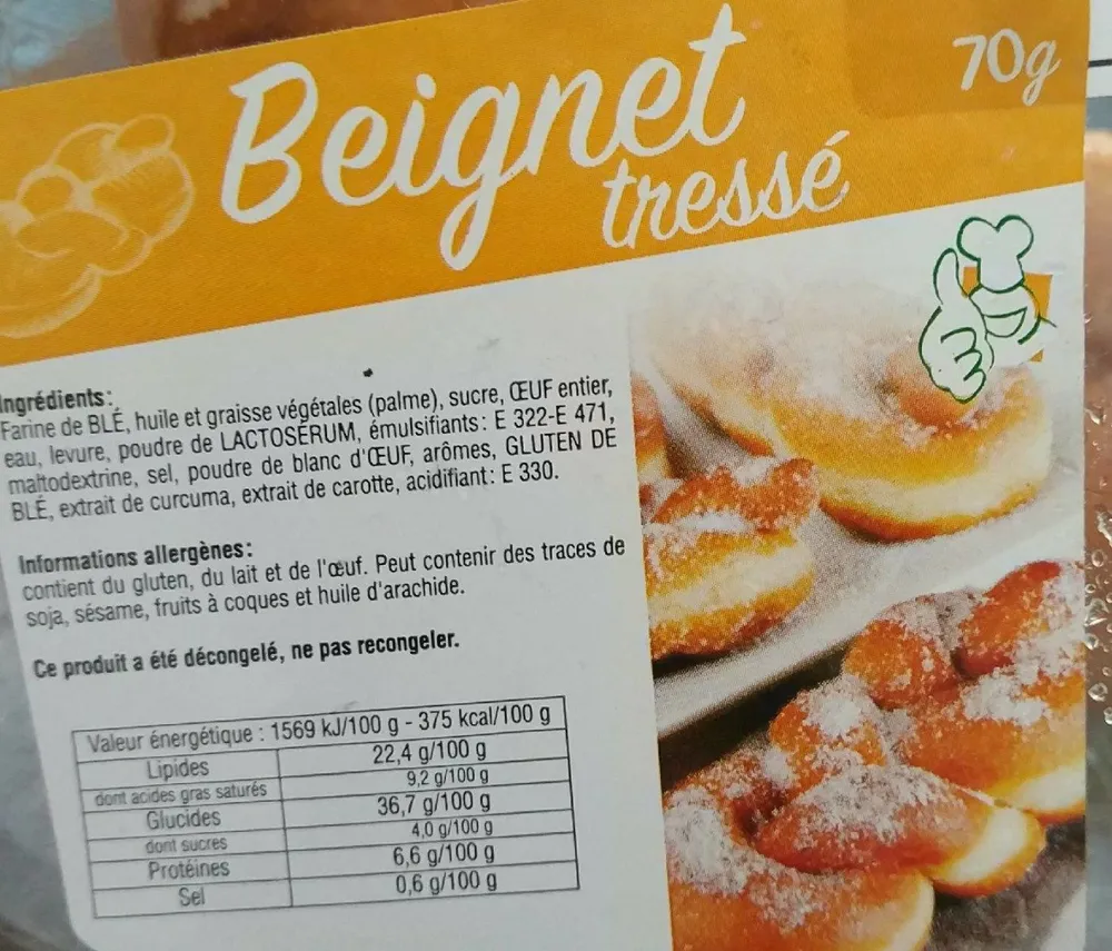 Beignets tressés