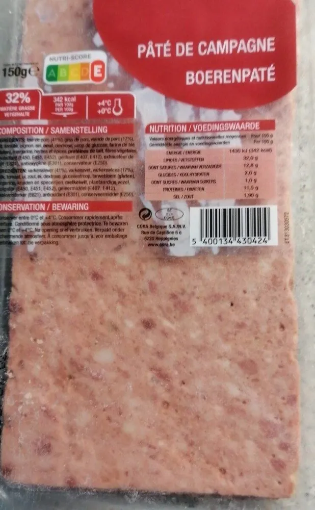 Pate de campagne Cora