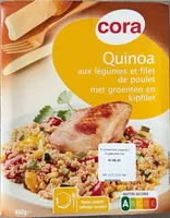 Quinoa aux légumes et filet de poulet
