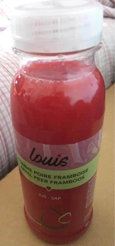 Jus pomme poire framboise