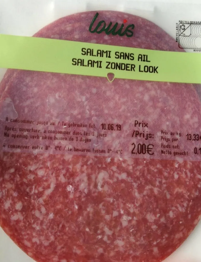 Salami sans ail