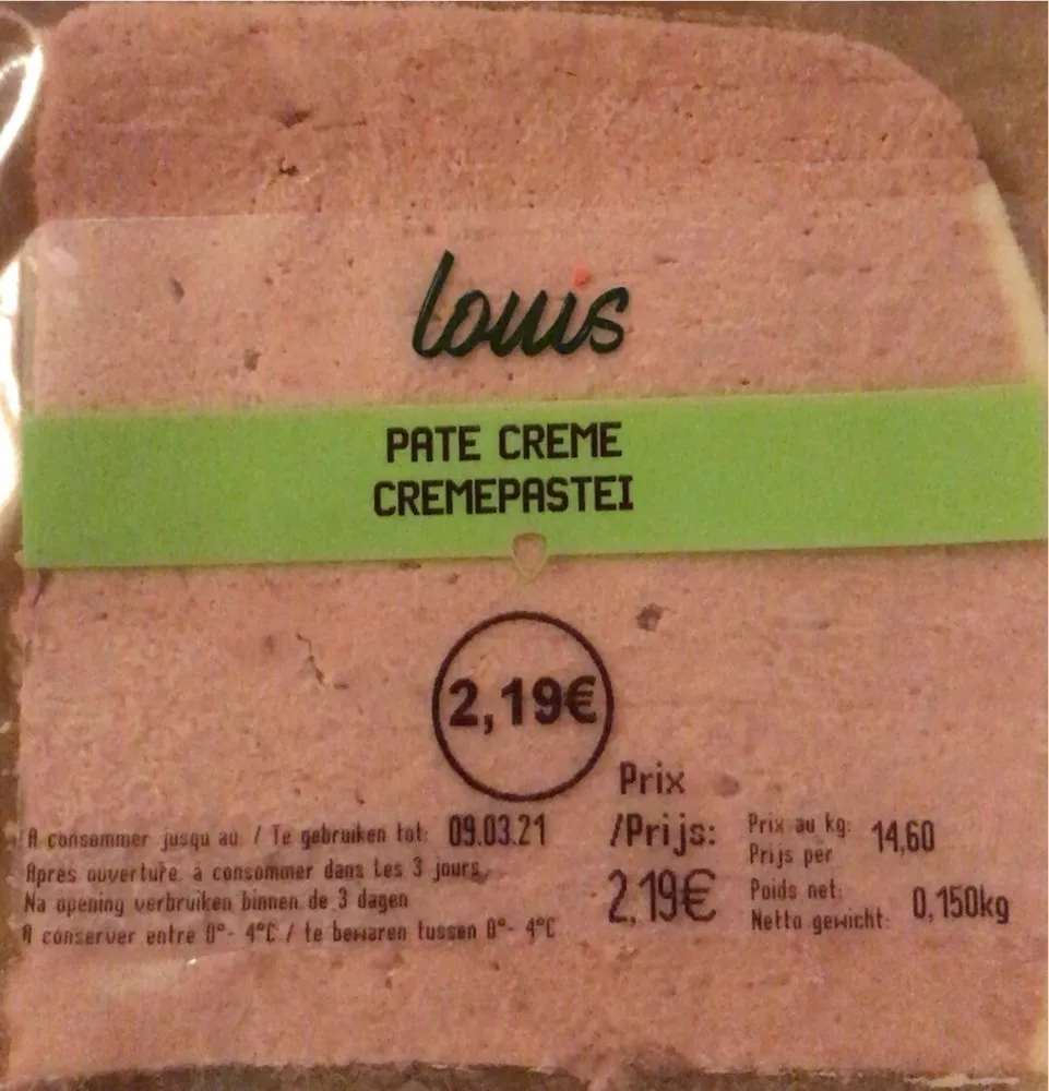 Pate crême