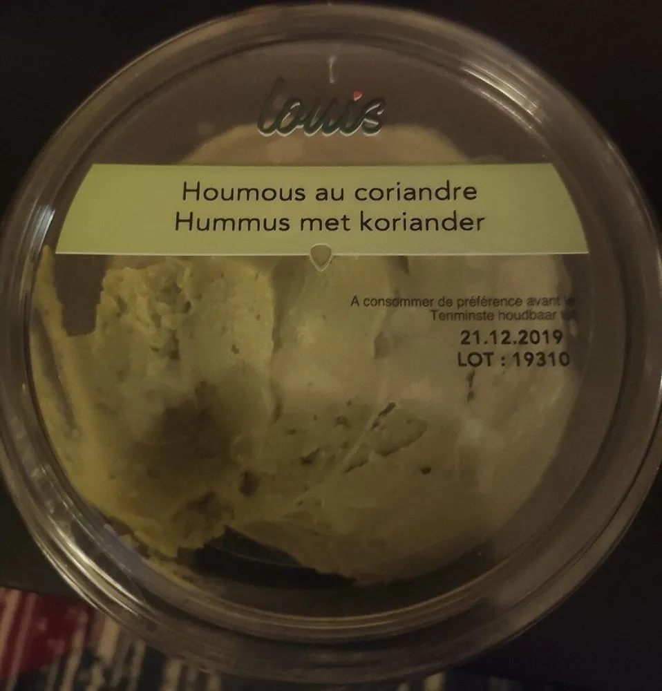 Houmous au coriandre