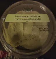 Houmous au coriandre