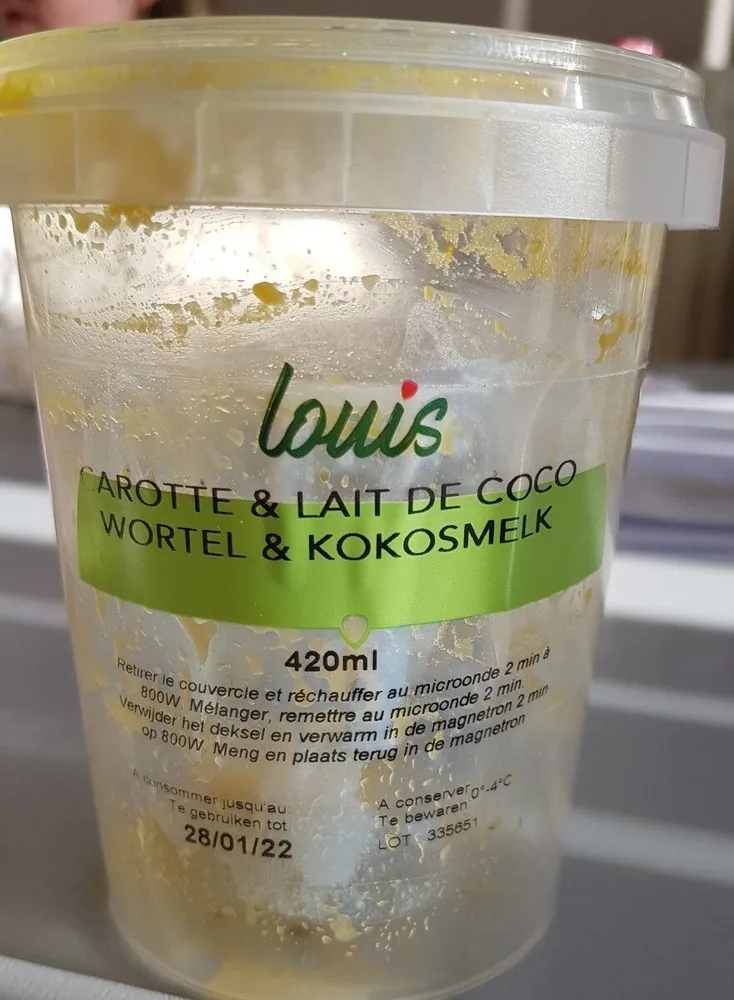 Soupe carotte  lait de coco