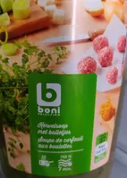 Soupe de cerfeuil aux boulettes