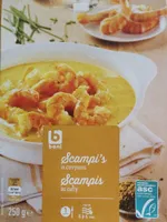 Scampis au curry