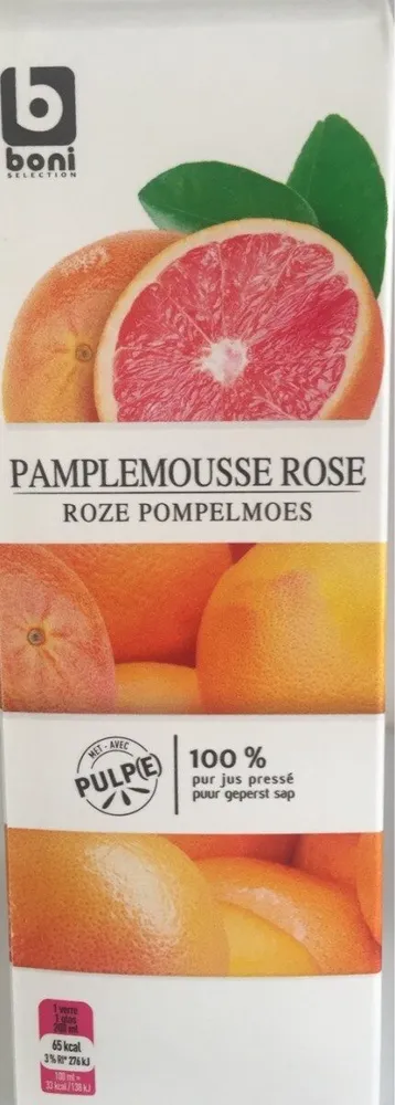 Jus de pamplemouse rose