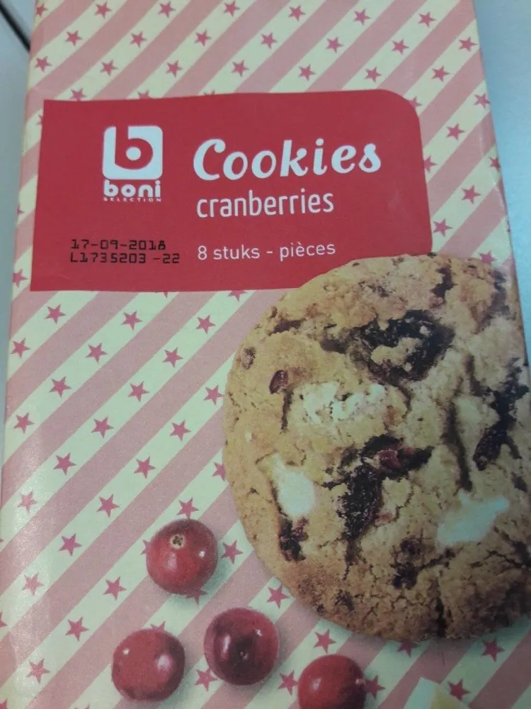 Cookies cranberries
