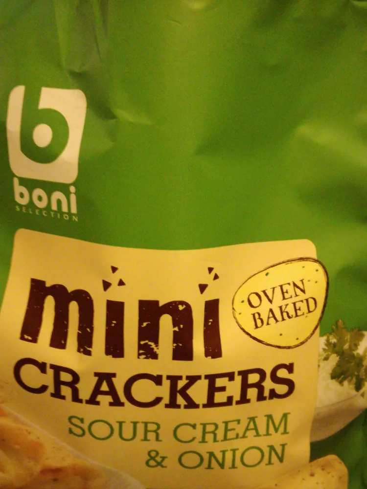 Mini crackers sour cream & onion
