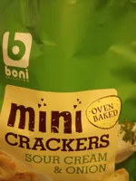 Mini crackers sour cream & onion