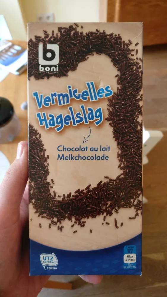 Vermicelles chocolat au lait