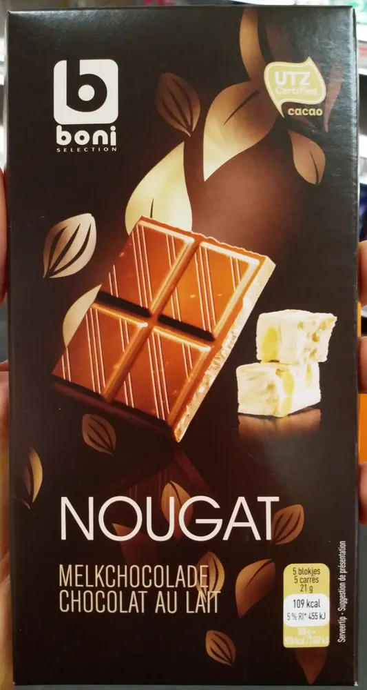 Chocolat au lait NOUGAT