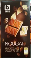 Chocolat au lait NOUGAT