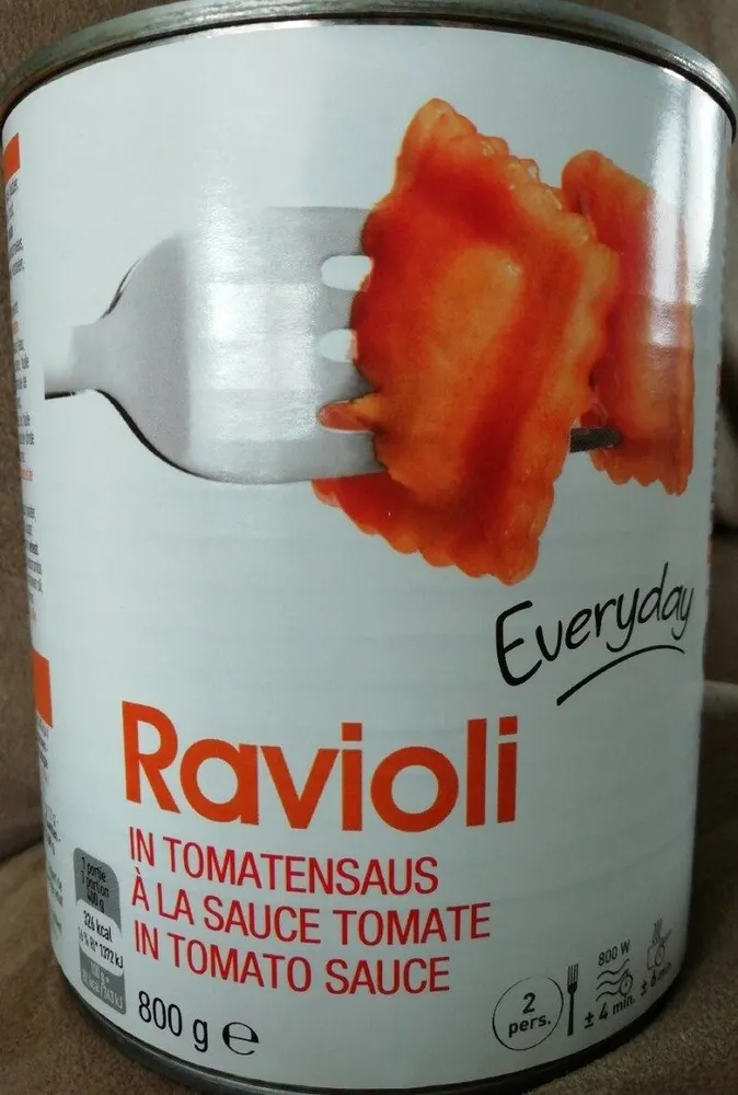 Ravioli à la sauce tomate
