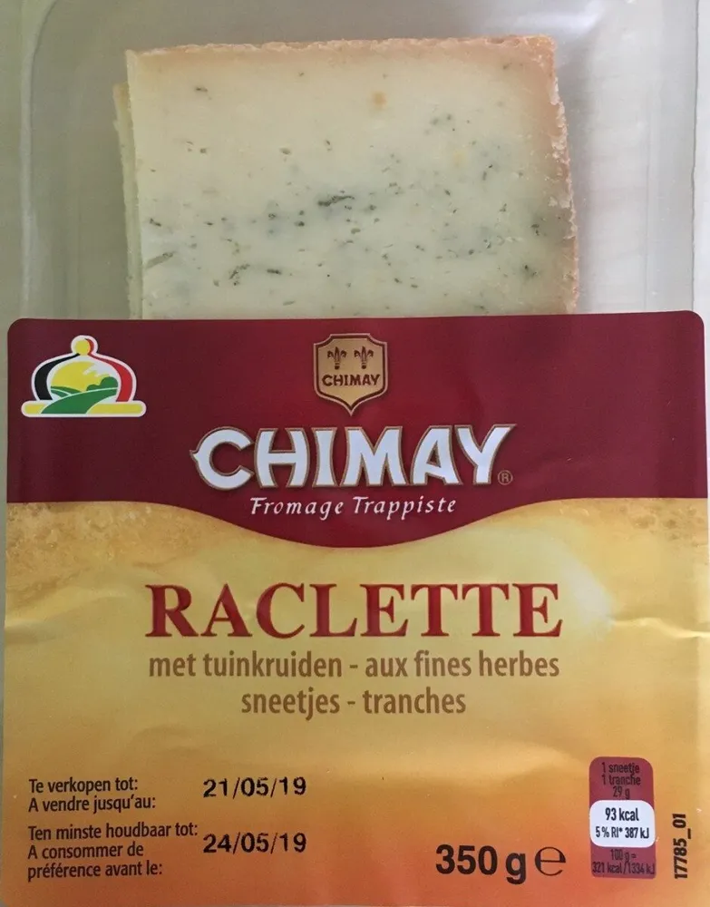 Fromage a raclette aux fines herbes