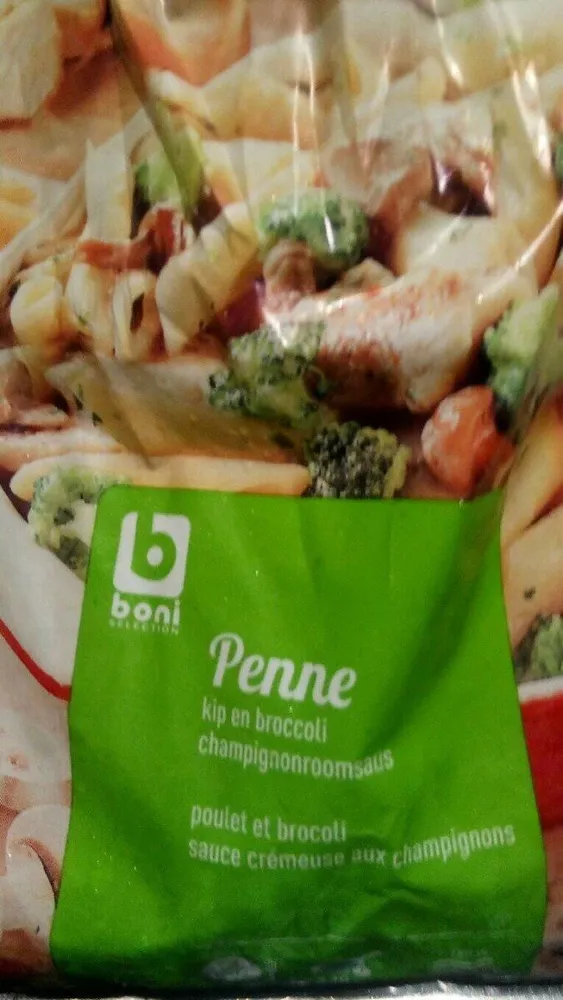 Penne poulet et brocoli sauce crémeuse aux champignons