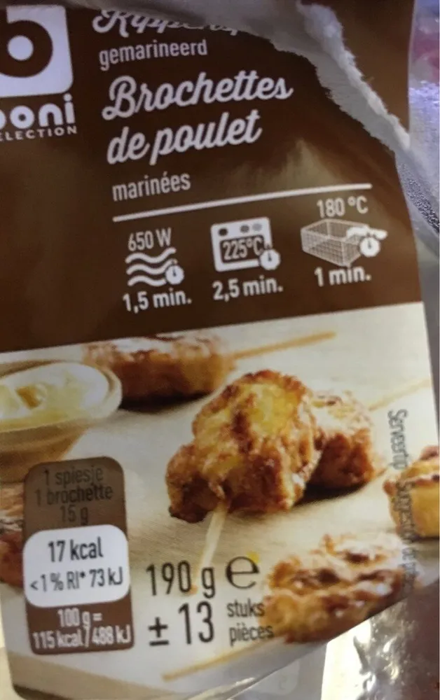 Brochettes de poulet